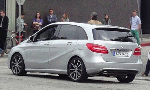 全新奔驰B级无伪实拍　法兰克福车展首发